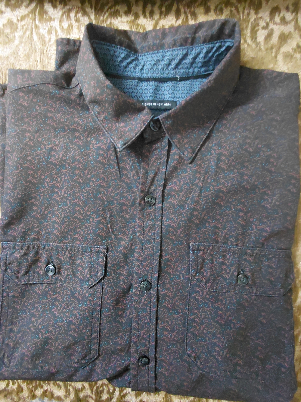 Kenneth Cole Men's Slim-Fit Button-Up Shirt